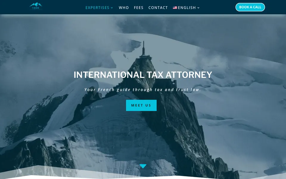 The home page of VBDB Tax Attorney