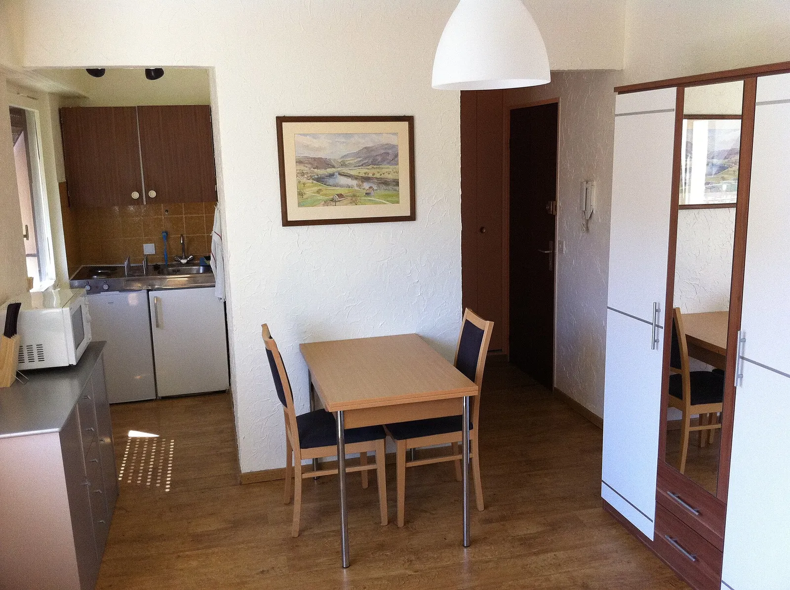 A furnished studio apartment in Saint-Louis, Alsace